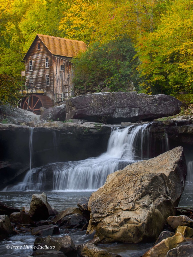 Glade Creek Grist Mill at Babcock State Park In West Virginia