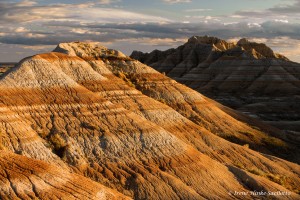 Badlands banded formations