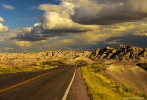 Badlands Loop Road travels through the northern part of Badlands National Park
