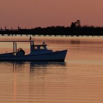 Work boat at dawn