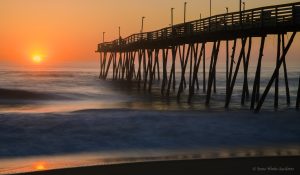 Sunrise Avalon Pier at Outer Banks NC by Osprey Photo Workshops