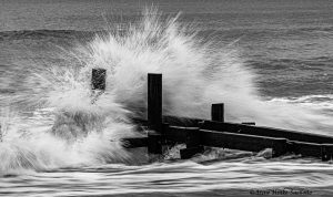 Splashing wave Outer Banks NC Osprey Photo Workshops