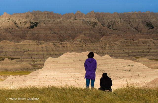 Two Tourists Enjoying the Scene