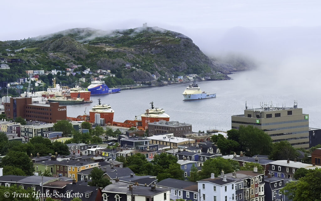 St. John's harbor from the Rooms.